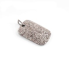 1 Pc Pave Diamond Rectangle Charm Designer Charm Pendant, 925 Sterling Silver Charm, DJ00077 Gemstone- Pave Diamond Size- 23mmx15mm(Approx) Material- 925 Sterling Silver Sold Out As- 1 Piece (Only Pendant) Handmade Pave Diamond Jewelry We are Manufacturer of All Kind of Gemstones Beads & Pave Diamond Jewelry. Luxury Silver Square Jewelry, Rectangular Sterling Silver Jewelry, Silver Jewelry With Polished Rectangular Stone, Rectangular Silver Jewelry With Diamond Accents, Silver Jewelry With Rectangular Stone And Polished Finish, Silver Jewelry With Diamond Accents And Rectangular Stone, Silver Jewelry With Diamond Accents, Rectangular Shape, Polished Silver Square Jewelry, Silver Square Jewelry With Polished Finish