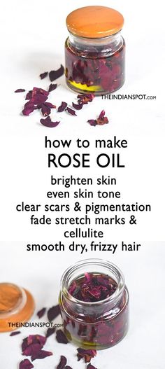 How To Make Rose, Diy Rose, Clear Glowing Skin, Diy Ombre, Great Skin, Homemade Hair Products, Diy Products, Beauty Oil, Rose Oil