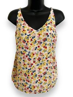 Banana Republic Floral Top Adjustable straps Sleeveless FLOWY Sz XS | eBay Stretch Floral Print Tank Top For Summer, Stretch Multicolor Camisole For Spring, Multicolor Tank Tops For Spring, Floral Print Cami Tank Top For Spring, Summer Tops With Floral Print And Tank Straps, Floral Print Sleeveless Tank Top For Summer, Spring Multicolor Stretch Camisole, Floral Print Sleeveless Blouse Tank Top For Vacation, Multicolor Tank Camisole For Spring