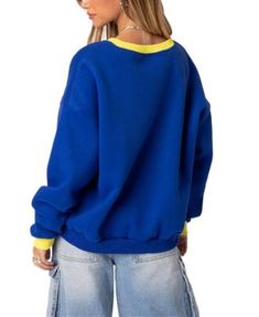 Edikted Oversized Sweatshirt Oversized Sweatshirt, Pick Up, In Store, Buy Online, Italy, Sweatshirts, Free Shipping, Blue