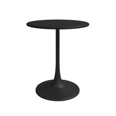 an image of a black table on a white background in the style of tulip