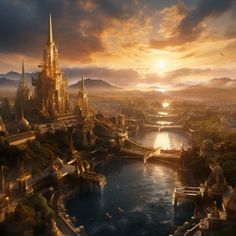 Asgard: Realm of the Gods Asgard Mythology, Asgard Wallpaper, Marvel Asgard, Asgard Fantasy Art, Asgard Palace, Asgard Aesthetic, Fantasy Land, Asgard Palace Interior, Green Ash Tree