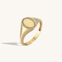 Elegant Rings, Diamond Signet Ring, Luxury Jewelry Brands, Solid Gold Band, Signet Rings, Evil Eye Ring, Gold Signet Ring, Sparkling Rings, Jewelry Fashion Trends