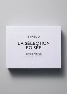 Discover the perfect trio of woody fragrances with Byredo La Sélection Boisée. This presentation box includes 12ml vials of Black Saffron, Mojave Ghost, and Super Cedar, making it easy to take your favorite scents on the go with BYREDO's leather travel cases. Embrace the timeless and functional design (with a hint of luxury) for your next trip. Available in 3x12ml Includes scents Black Saffron, Mojave Ghost, & Super Cedar Shop more women's designer perfumes here. About Byredo Byredo is a European luxury brand founded in Stockholm in 2006 by Ben Gorham, with an ambition to translate memories and emotions into products and experiences.Byredo is reinventing the world of luxury through a new approach, where creation is led by emotions, expressing a full and limitless brand universe.Byredo conc Black Saffron, Designer Perfumes, Mojave Ghost, Travel Cases, Travel Perfume, Fragrance Samples, Perfume Design, Gift Card Sale, Favorite Scents