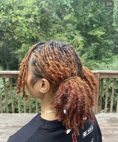 New Growth Loc Styles, Natural Locs With Curly Ends, Short Dreadlocks Hairstyles, Woman With Dreadlocks, Locs With Curly Ends, Loc Goals, Dreadlocks Hairstyles, Natural Locs