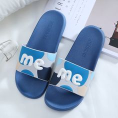 Brand Name：PPHMM Casual Non-slip Slip-ons For Summer, Non-slip Summer Slip-ons, Casual Closed Toe Eva Slides, Summer Slip-on Non-slip Slippers, Summer Open Toe Non-slip Slip-ons, Non-slip Flat Slip-ons For Summer, Blue Round Toe Sandals Made Of Eva, Blue Round Toe Sandals With Eva Material, Summer Non-slip Open Toe Slip-ons