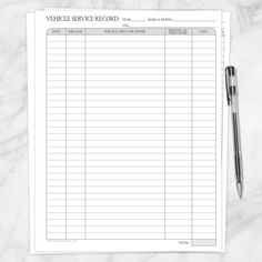 Adobe Reader recommended - Printable Planning Car Maintenance Schedule Printable Free, Car Documents Usa, Vehicle Inspection Form, Car Repair Estimate Template, Business Expense Tracker, Mechanic Shop, Saving Plan