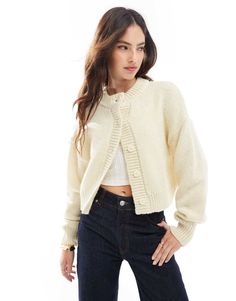 Pulls et gilets par ASOS DESIGN C'est la saison des pulls Modèle uni Col ras de cou Manches longues Coupe oversize