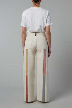 Still Here New York Linen Rainbow Walker Pants | Garmentory Linen Closets, Rainbow Style, Diy Vetement, Rainbow Fashion, Mode Inspiration, Tulum, Diy Fashion, Look Fashion, Trousers Women