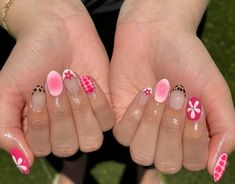 Utah Nails Designs, Patchwork Nails, Utah Nails, Funky Summer Nails, Cutesy Nails, Bts Nails, Hawaii Nails, Girly Nails