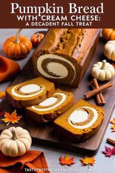 This no-fail recipe for pumpkin bread hides a delicious creamy surprise inside. Great for beginners!
#NoFailBaking #CreamySurprise #PumpkinBread