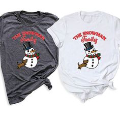 ☃️🎄 Embrace the warmth of family and the cool vibes of the season with our Snowman Christmas Family Tee! ⛄️👨‍👩‍👧‍👦 Twinkle together in festive unity and make unforgettable memories in matching tees that melt hearts. ❤️👕 Limited stock, so make it a frosty and fabulous family affair! Solid color: 100% Airlume combed and ring-spun cotton Heather Colors: 52% Airlume Combed and ring-spun cotton, 48% polyester Heather Sport colors: 60/40 polyester/cotton 100% No Sweatshops & Eco-Friendly Production *Please check the size guide and color chart before purchasing a product. *Product contents vary according to brands, this information shows average values. Family Tees, Matching Tees, Family Affair, Family Memories, Cute Snowman, Color Chart, Christmas Snowman, Family Christmas, Festival Fashion