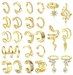 many different types of rings with diamonds