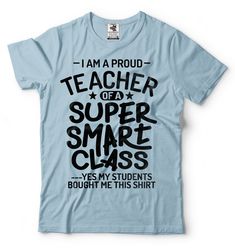 Teacher T-shirt Back to school Mens Unisex T-shirt Cotton Shirt School T-shirt Graduation T-shirt * * * * * * * * * * * * * * * * * * * * * * * * * * * * * * * * * * * * * * * * * * * * * * * * * * * * * * * * * * * * This ULTRA COTTON UNISEX T-shirt is made of Pre-shrunk 100% cotton, 5 -ounce. * seamless body with set-in sleeves * 1x1 seamless ribbed crew neck collar * double-needle cover-stitched neck * shoulder-to-shoulder taping * double needle sleeves and bottom hems #### UNISEX ADULT SIZIN Teacher Quotes Funny, Smart Class, Teacher Back To School, Unique Gifts For Dad, Funny Fathers Day Gifts, School Tees, Ladies Shirt, Funny Teacher, Ladies Tee Shirts