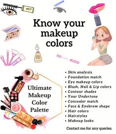 Makeup Undertones, Makeup Knowledge, Palette Hair Color, Foundation Match, Contour Shades, Blush Nail, Skin Analysis, Affiliate Products, Skin Undertones