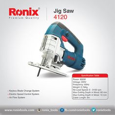 an ad for the new bosch jig saw, with instructions on how to use it