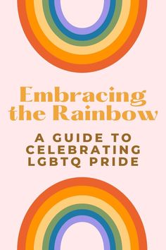 the cover of embracing the rainbow, with an image of two circles in different colors