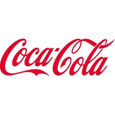 the coca - cola logo is shown in red and white