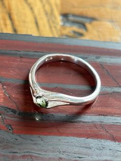 Sterling silver natural green tourmaline in size 6.75 (US) Green Tourmaline Ring, Tourmaline Ring, Green Tourmaline, Rings Statement, Sterling Silber, Tourmaline, Handmade Natural, Favorite Jewelry, Statement Rings