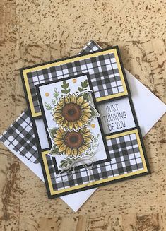 some cards with sunflowers on them