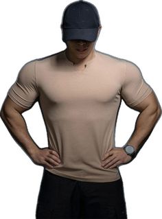 Men's V Neck Fitness T Shirt Basic Crew Neck Gym Tops, Solid Crew Neck Gym Shirt, Fitness T Shirts, Men's Fitness, Fitness Apparel, Mens Workout Clothes, Workout Tshirts, Tshirts Online, Mens Fitness