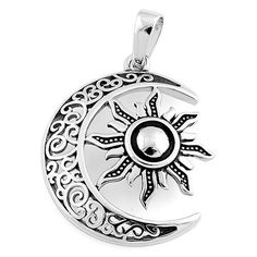 Height: 26.2mm

Width: 20.9mm

Thickness: 4.2mm

Bail opening: 4.8mm



Metal: 925 sterling silver

Plating: rhodium plated

Finish: high polish Rock Vintage, Celtic Pendant, Moon And Sun, Pretty Pendant, Silver Plated Jewelry, Silver Moon, Moon Pendant, 925 Jewelry, Pure Silver