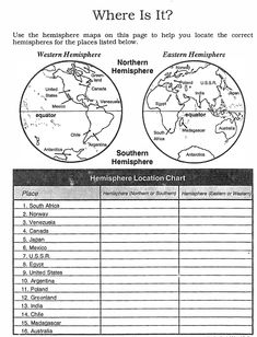 the world map is shown in this worksheet