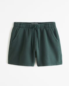 Men's Thrift-Inspired Fleece Short | Men's Bottoms | Abercrombie.com Casual Relaxed Fit Athletic Shorts With Ribbed Waistband, Cozy Leisure Shorts With Elastic Waistband, Relaxed Fit Athleisure Pajama Shorts With Elastic Waistband, Relaxed Fit Cozy Shorts For Leisure, Cozy Relaxed Fit Leisure Shorts, Comfy Pajama Shorts With Elastic Waistband And Relaxed Fit, Comfy Pajama Shorts With Relaxed Fit, Relaxed Fit Athletic Shorts With Ribbed Waistband, Relaxed Fit Athletic Shorts With Comfort Waistband For Leisure