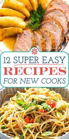 Easy Home Cooked Meals, Easy Recipes For Beginners, Recipes For Breakfast, Cooking For Beginners, Easy Meals For Kids, Quick And Easy Recipes, Super Easy Recipes, Simply Recipes, Easy Cooking Recipes