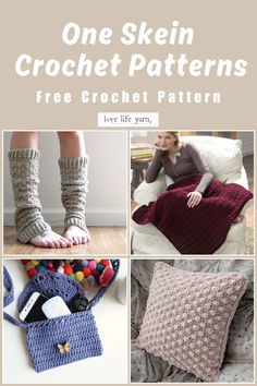 25 FREE CROCHET PATTERNS FOR WHEN YOU ONLY HAVE ONE SKEIN (2023) One Skein Chunky Crochet Patterns, Super Saver Yarn Crochet Patterns, One Skein Crochet Project, Chunky Crochet Projects Ideas, Acrylic Yarn Crochet Patterns, Quick Beginner Crochet Projects, Two Skein Crochet Projects, Practical Crochet Patterns, Fast Crochet Patterns Free