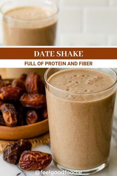 dates shake with full of protein and fiber