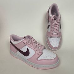 Brand: Nike Style: Cw1590-601 Size: Women 7.5 Condition: New With Box Color: Pink Next Day Shipping Branded Heel Counter Low-top Skate Shoes, Women Pink Nike, Nike Sneakers With Branded Heel Counter And Round Toe, Classic Pink High-top Sneakers, Classic Pink Sneakers For Streetwear, Light Pink Nike Dunks, Nike Low-top Pink Skate Shoes, Modern Pink Nike Sneakers, Pink Lace-up Custom Sneakers With Perforated Toe Box