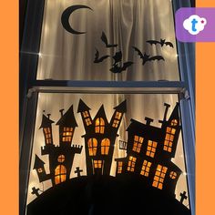 Halloween Window Display! Halloween Activity Ideas, Activity Ideas For Kids, Printable Halloween Decorations, Halloween Resources, Halloween Diy Outdoor, Halloween Crafts Preschool