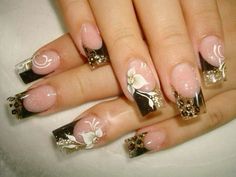 Designed Nails, Sculptured Nails, Modern Nails, Nail Candy, Pretty Gel Nails, Crazy Nails, Really Cute Nails, Prom Ideas, Nails French