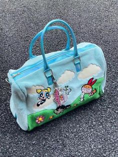 The Powerpuff Girls Weekend Duffle Bag Purse Handbag Shoulderbag  | eBay Funky Purses, Weekend Duffle Bag, Aesthetic Bags, The Powerpuff Girls, Girls Tote, The Powerpuff, Disney Bag, Bag School, Pretty Bags