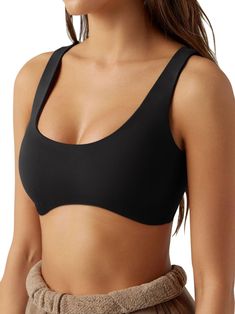 PRICES MAY VARY. Ultra Comfort Soft: ABOCIW Sports bra, made of 75% Nylon+25% Spandex, super soft lightweight fabric which is sweat-wicking, breathable and high elasticity. This kind of sports bra for women with super soft elastic band for comfort movement. Women’s crop tank top for light workout and reduce jiggle. Feture: Backless workout bras for women, scoop neck neck workout tops, wide straps for more support, Minimal coverage bra top with a curved hem and a low-cut scooped back. workout bra Light Workout, Neck Workout, Tank Bra, Bra Workout, Workout Bra, Best Sports Bras, Sport Bras, Coverage Bras, Workout Fits