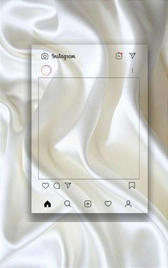 an image of a white satin background with the text instagram on it and icons below