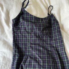 Open Back Mini Dress. Plaid Print Spring Cotton Plaid Mini Dress, Fitted Vintage Plaid Mini Dress, Plaid Cotton Mini Dress Knee-length, Urban Outfitters Casual Plaid Dress, 90’s Plaid Mini Dress, Forever 21 Dresses, Forever 21, Blue Green, Colorful Dresses