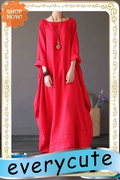 Zanzea Womens Crewneck 3/4 Sleeve Baggy Maxi Long Shirt Dress Casual Party Kaftan Solid Robe Vestido Dresses Shirt Dress Casual, Womens Crewneck, Long Shirt Dress, Long Shirt, Casual Party, Casual Dresses, Shirt Dress, Online Store, Shop Now