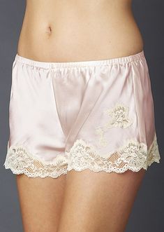 Feminine Pink Bottoms With Delicate Lace, Elegant Pink Bottoms With Delicate Lace, Casual Short Bottoms For Loungewear, Feminine Lace Lounge Bottoms, Lace Loungewear Shorts, Elegant Lounge Bottoms With Lace Trim, Elegant Loungewear Bottoms With Lace Trim, Elegant Lace Trim Bottoms For Loungewear, Elegant Short Bottoms With Delicate Lace