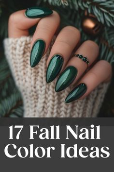 We've curated an awesome list of fall nail color ideas to try this season! Check them out today before you head to your next nail appointment! #greennaildesignideas Naildesign Fall 2024, Fall Polish Colors 2024, Fall Nails Mixed Colors, Matt And Chrome Nails, Chic Autumn Nails, Fall Nail Colors Pale Skin, Oct Nails 2024, Nail Ideas Acrylic Dark Colors, Fall Nails Olive Skin