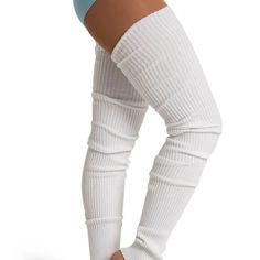 Keep Muscles Warm And Cozy In The 36" Legwarmer. Made Of A Soft Blend Of Rayon, Nylon, And Polyester, These Legwarmers Are Designed To Keep You Cozy During Warmups And Class. With A Length Of 36 Inches (91.4cm), These Legwarmers Are Perfect For Covering The Entire Leg, From The Ankle To The Thigh. It Features A Solid Ribbed Pattern That Gives Them A Classic And Elegant Look And Elasticized Top And Bottom Openings That Ensure They Stay In Place During Every Movement. Product Features: 50% Rayon, Footless Fitted White Leg Warmers, Fitted Knit Leg Warmers For Cold Weather, Fitted White Footless Leg Warmers, White Fitted Footless Leg Warmers, Casual White Comfortable Leg Warmers, White Stretch Cotton Leg Warmers, White Comfortable Leg Warmers, Warm Stretch Knit Leg Warmers, Warm Knit Stretch Leg Warmers