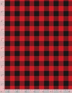 a red and black checkered fabric pattern