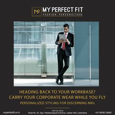 Done with the holidays in #India and returning back to your workbase? Make some time to meet your #personalstylist at #MyPerfectFit and carry your #customized #corporatewear while you fly. Book a slot now to revamp your wardrobe.  Call us on: +91 8008329992  #MyPerfectFit #comfortstyle #menwithstyle #imageconsultation #workwear #ThursdayMotivation #designerwear #officelook #stylestatement #menswear #stylingsession #personalstyle #mensstyle #formalwear #formalstyling #officestyle #menwithclass Office Fashion, Designer Wear