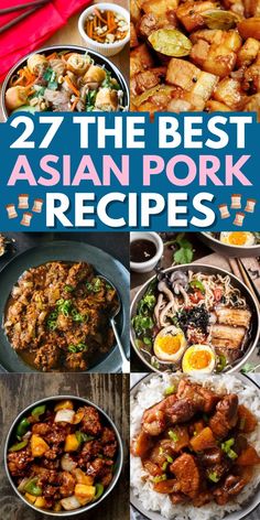 Enjoy a flavorful meal with these delicious Asian pork recipes. Pork Asian Recipes, Japanese Pork Recipes, Quick Asian Recipes, Asian Buffet, Dinner Chinese, Authentic Asian Dishes, Chinese Pork Recipes, Taro Recipes, Asian Pork Recipes