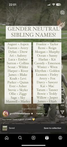 a screen shot of a website with the names of some people in front of it