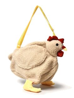 Olivia Mark - Bolso cruzado con diseño de dibujo animado de pollo esponjoso - Crossbody Mujer Fluffy Bags, Chicken Cartoon, Fluffy Chicken, Preppy Bags, Animal Bag, Soyut Sanat Tabloları, Style Preppy, Novelty Bags, Crossbody Bag Women