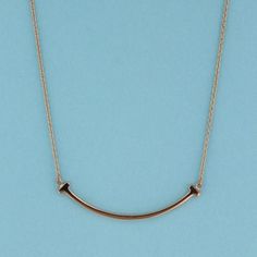 Tiffany & Co. T Smile Pendant Necklace 750 Brand Jewelry Tiffany & Co. T Smile Pendant Necklace 750 Brand Jewelry K18 Elegant Rectangular Necklace For Everyday Use, Jewelry Tiffany, Brand Jewelry, Tiffany & Co., Jewelry Branding, Limited Time, Bag Lady, Pendant Necklace, Shoulder Bag