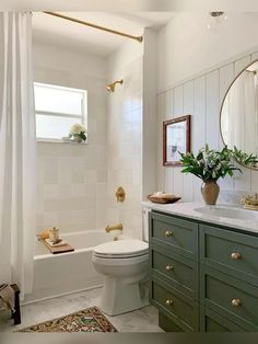 the bathroom is clean and ready to be used by someone in their home or business