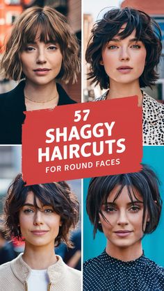 Hairstyles for School Events: Cute and Classy Round Face Curly Hair, Above Shoulder Length Hair, Hair Quinceanera, Creative Haircuts, Video Hairstyles, Layered Haircuts Shoulder Length, Shaggy Hairstyles, Haircuts For Round Faces, Short Shaggy Haircuts